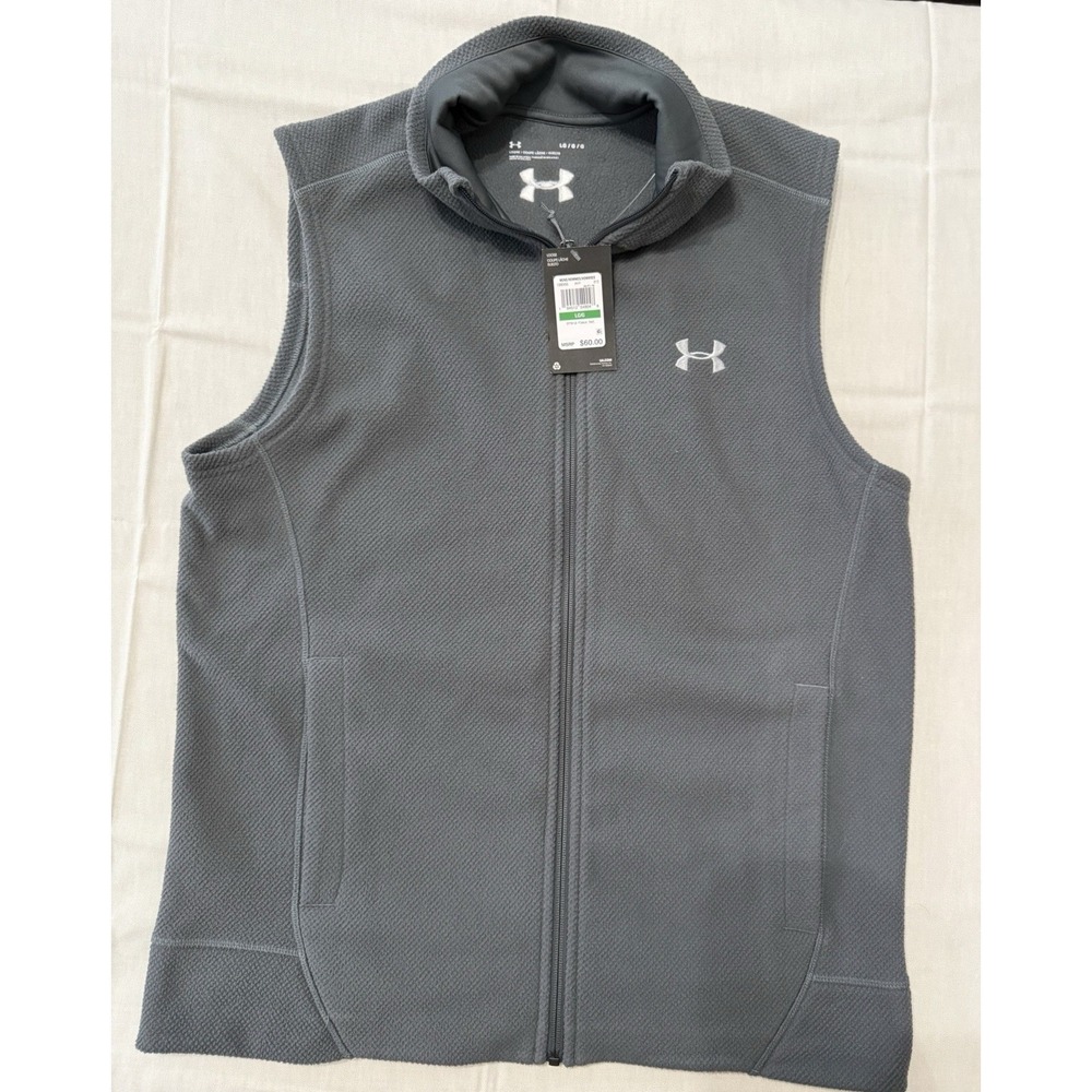 Under Armour Men's Offgrid Fleece Vest Gray Size Large NWT